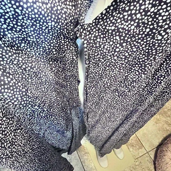 NWOT  MIDI Roxy wrap around dress w/ pockets Sz Large (12) - Picture 11 of 13